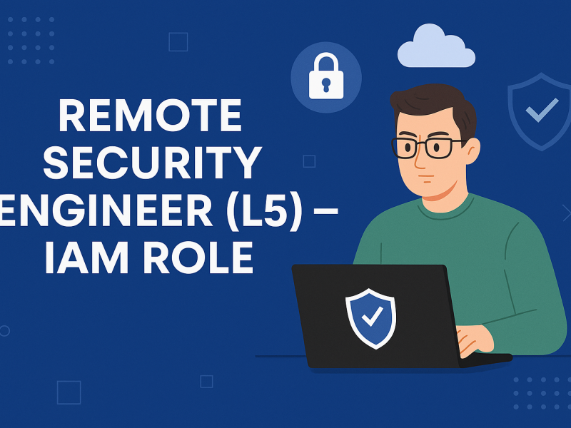 Remote Security Engineer (L5) – IAM Role