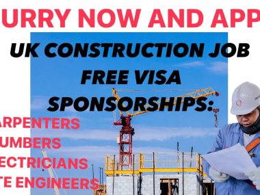 £140K UK construction jobs visa sponsorship