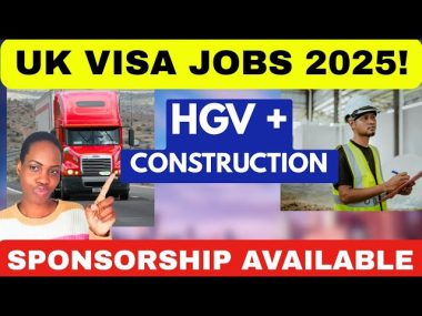 £142K UK construction jobs visa sponsorship
